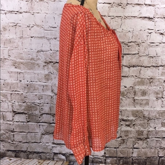 Patterson Kincaid Original Tangerine Blouse Sz S - Picture 3 of 14